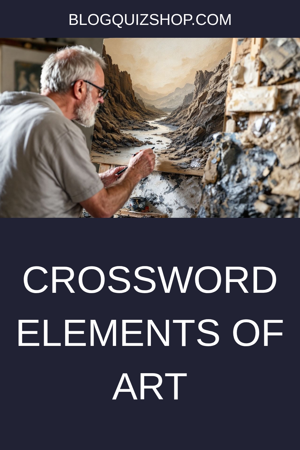 CROSSWORD Elements of Art generated pin 7436