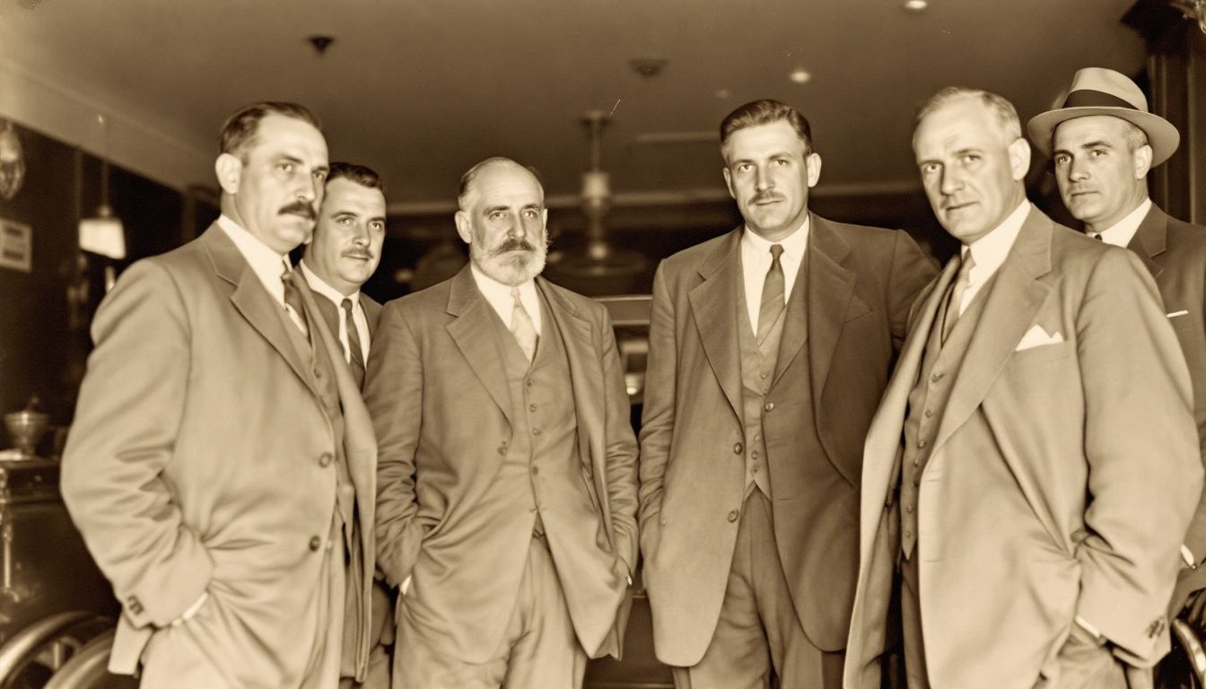 Several team owners discussing the formation of the American Professional Football Association.