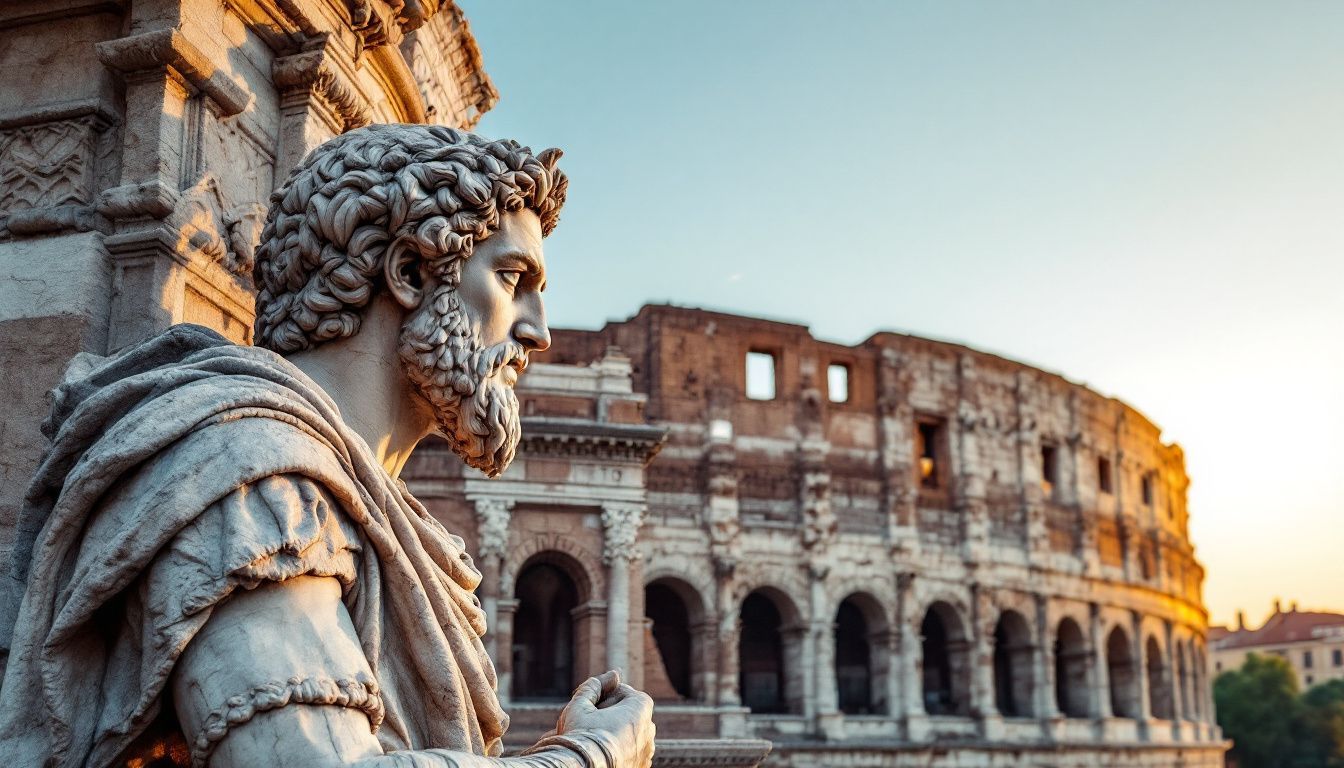 A detailed marble sculpture of the Colosseum in Rome.