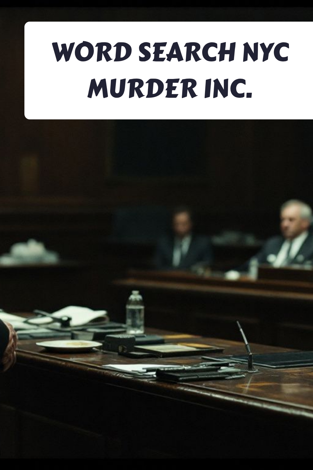 WORD SEARCH NYC Murder Inc. generated pin 8485