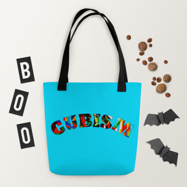 Cubism Tote Bag Blue