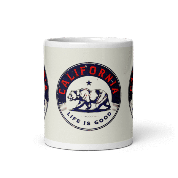California White Ceramic Mug