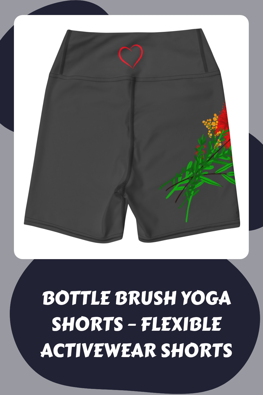 Bottle Brush Yoga Shorts – Flexible Activewear Shorts generated pin 11433 2
