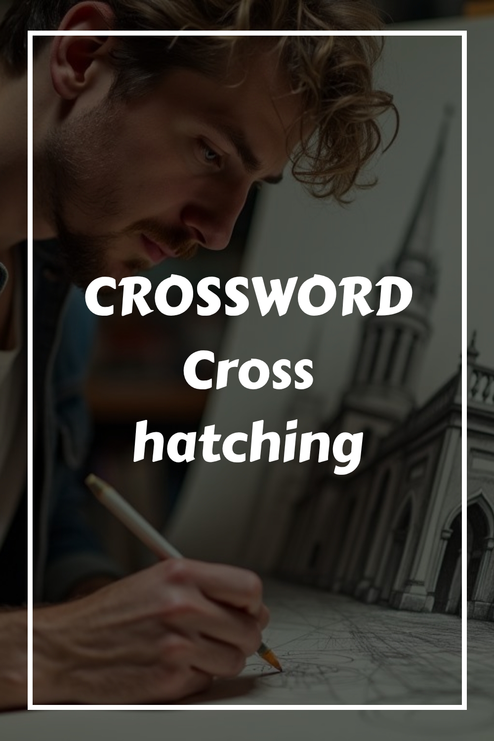 CROSSWORD Cross hatching generated pin 5851