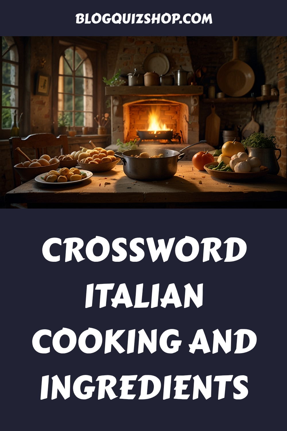 CROSSWORD Italian Cooking and Ingredients generated pin 4581