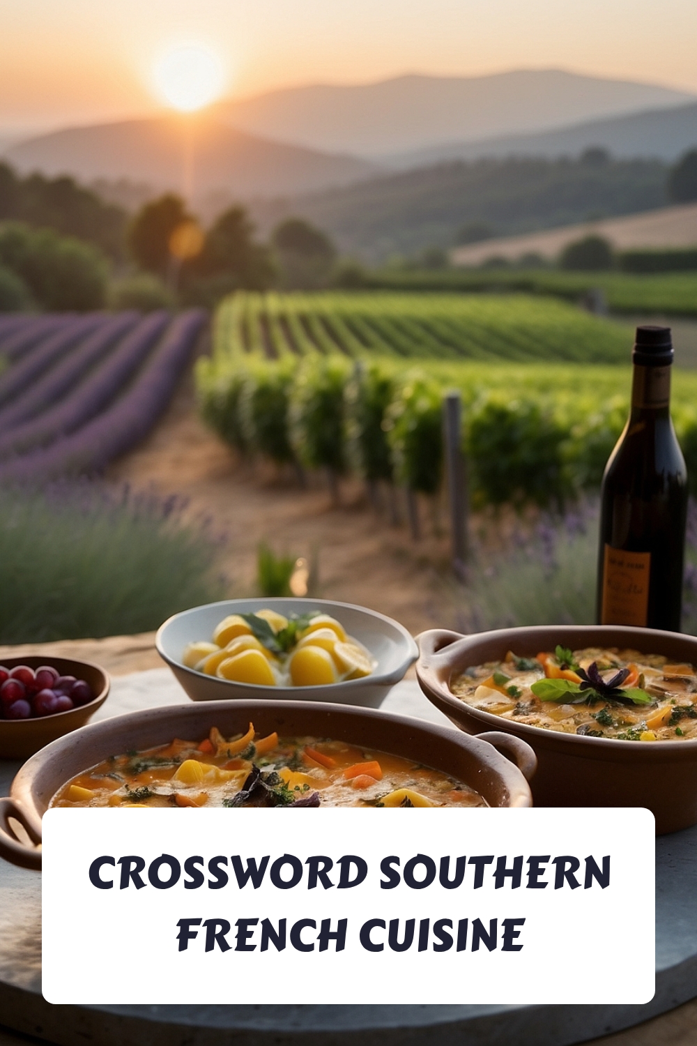 CROSSWORD Southern French Cuisine generated pin 5747