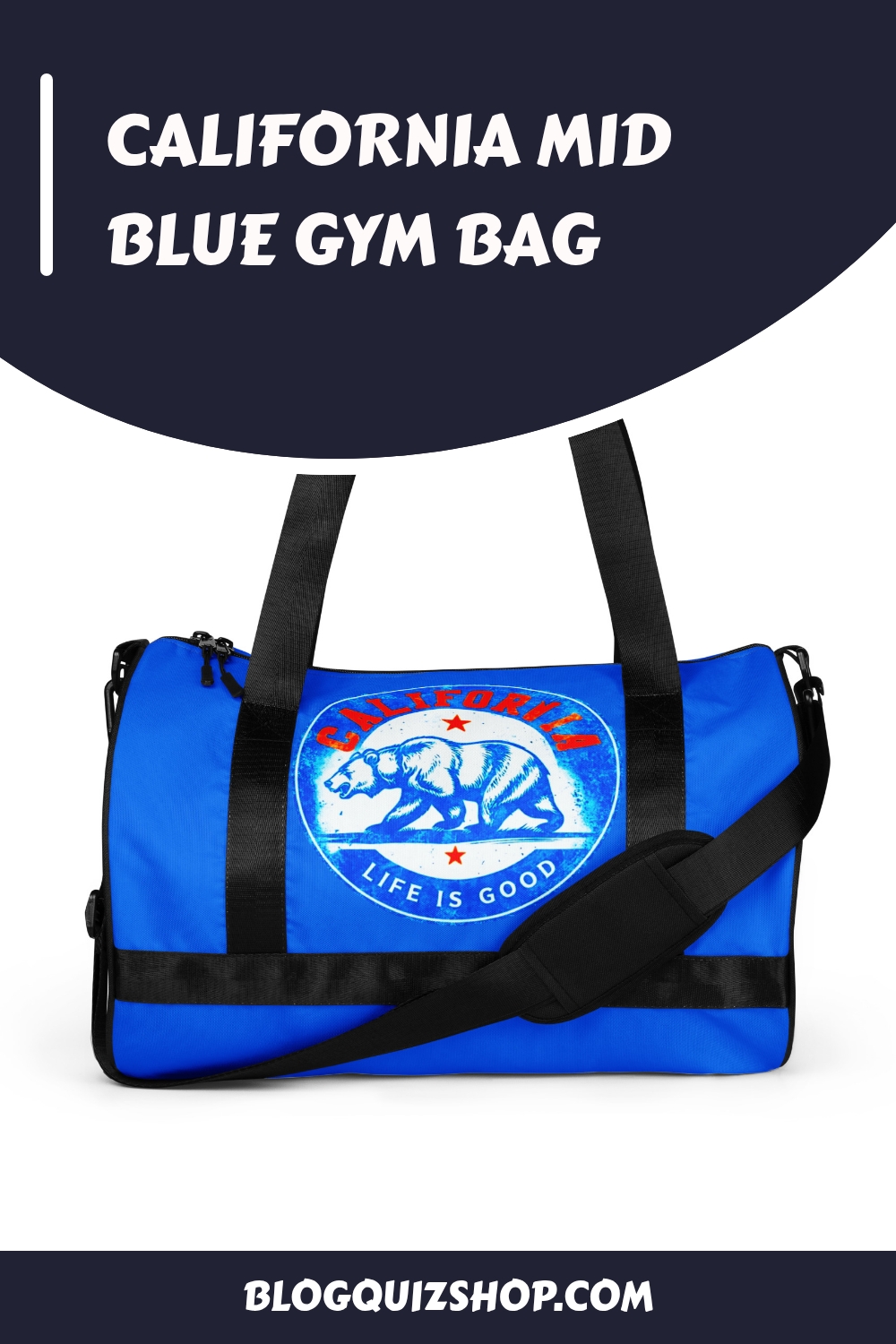 California Mid Blue Gym Bag generated pin 9061