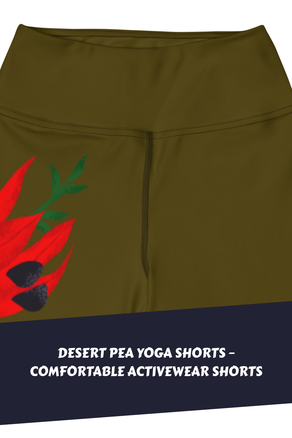 Desert Pea Yoga Shorts – Comfortable Activewear Shorts generated pin 11423