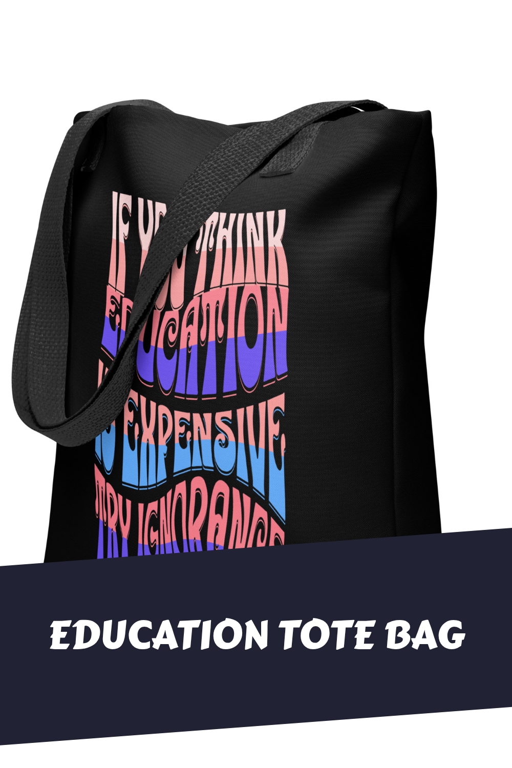 Education Tote Bag generated pin 10427