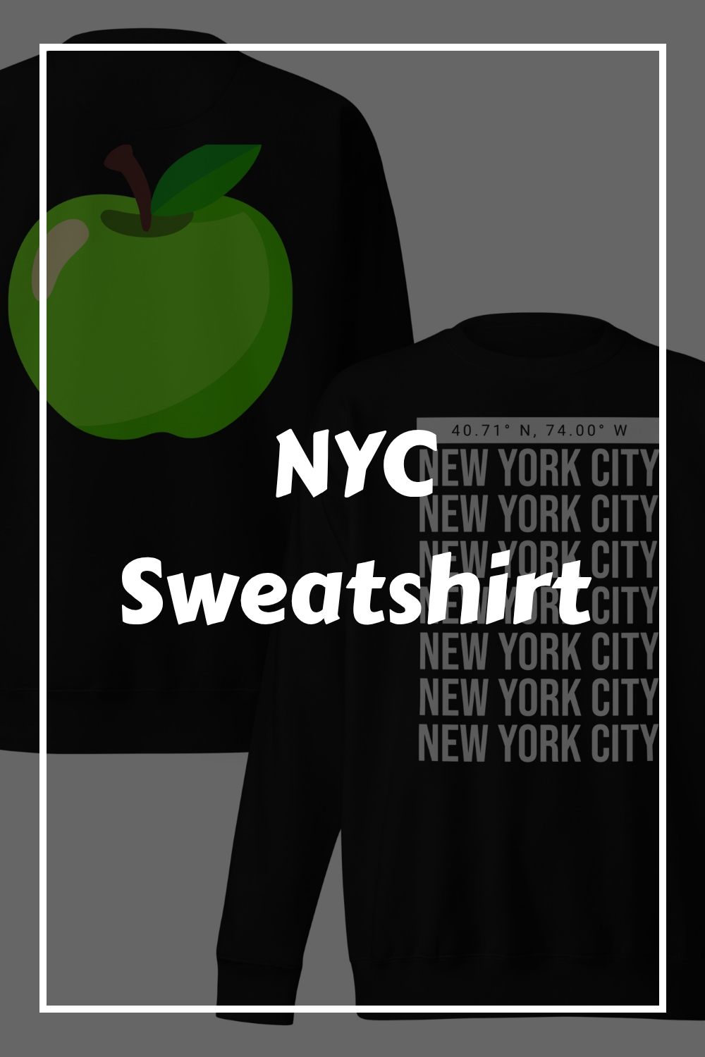 NYC Sweatshirt generated pin 10798
