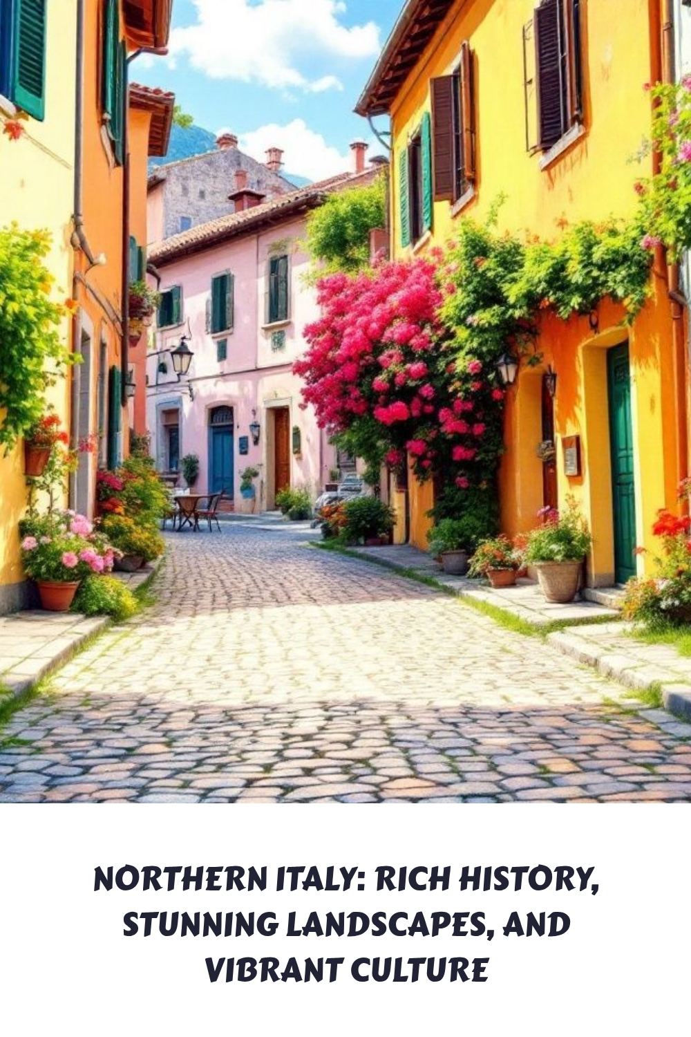 Northern Italy Rich history stunning landscapes and vibrant culture generated pin 2706