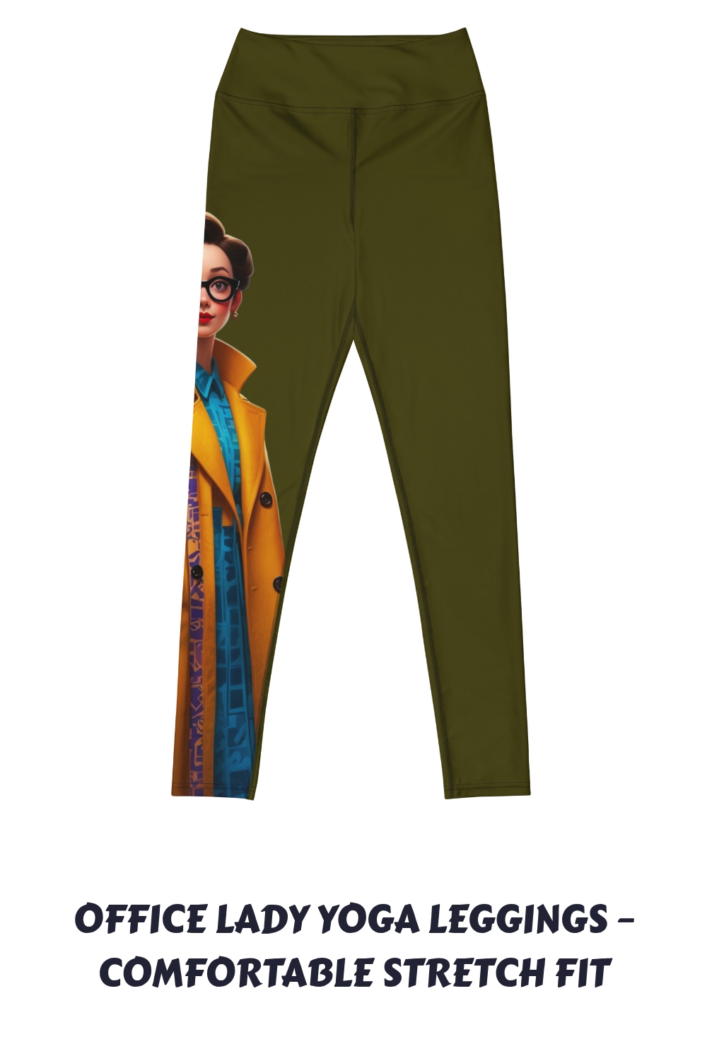 Office Lady Yoga Leggings – Comfortable Stretch Fit generated pin 11282