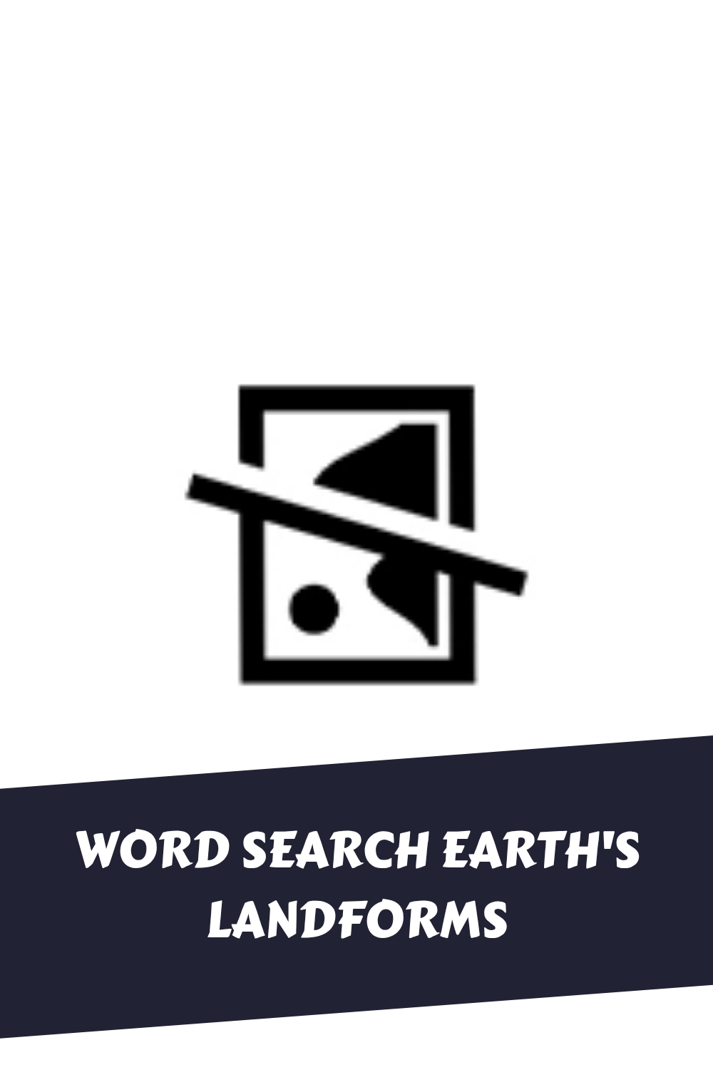 WORD SEARCH Earths Landforms generated pin 4869