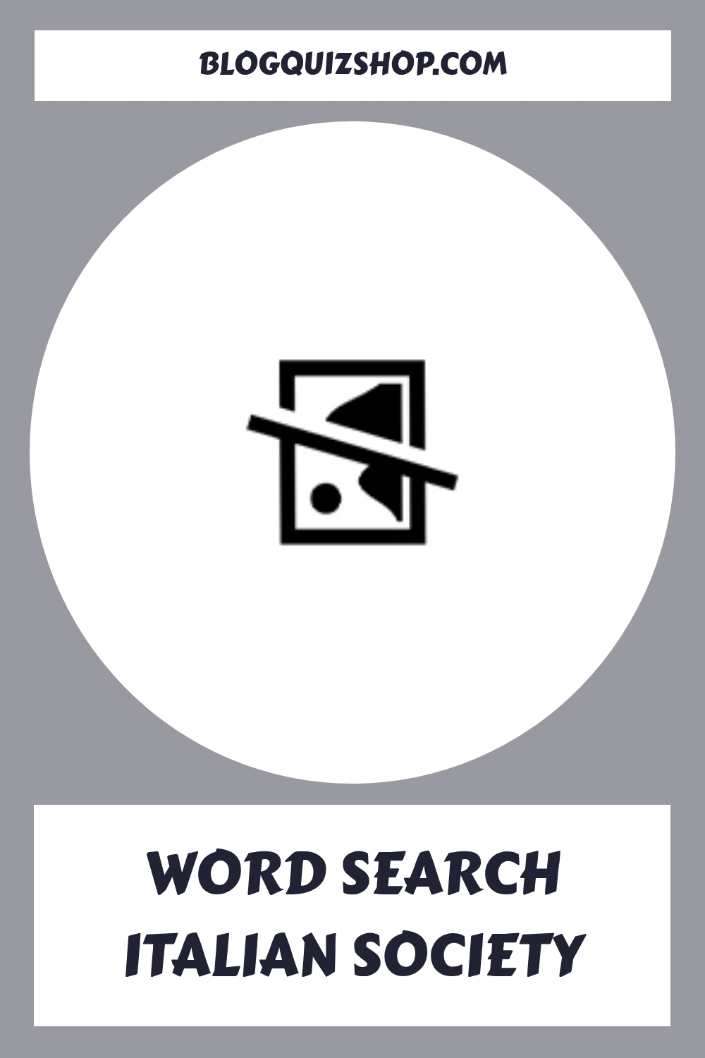 WORD SEARCH Italian Society generated pin 4322