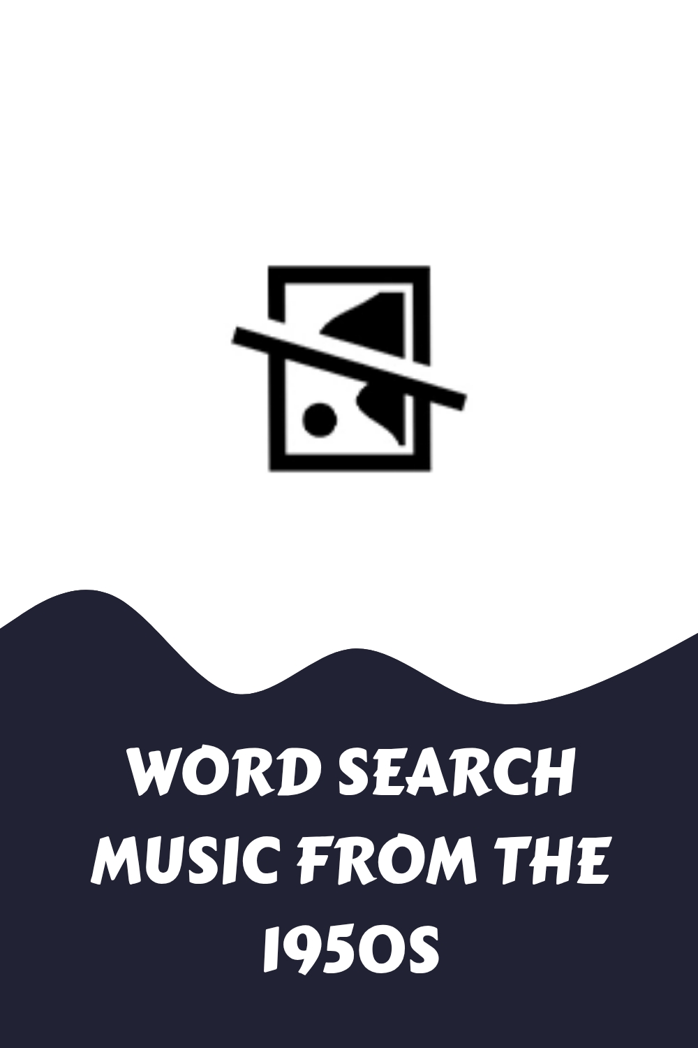 WORD SEARCH Music from the 1950s generated pin 5295