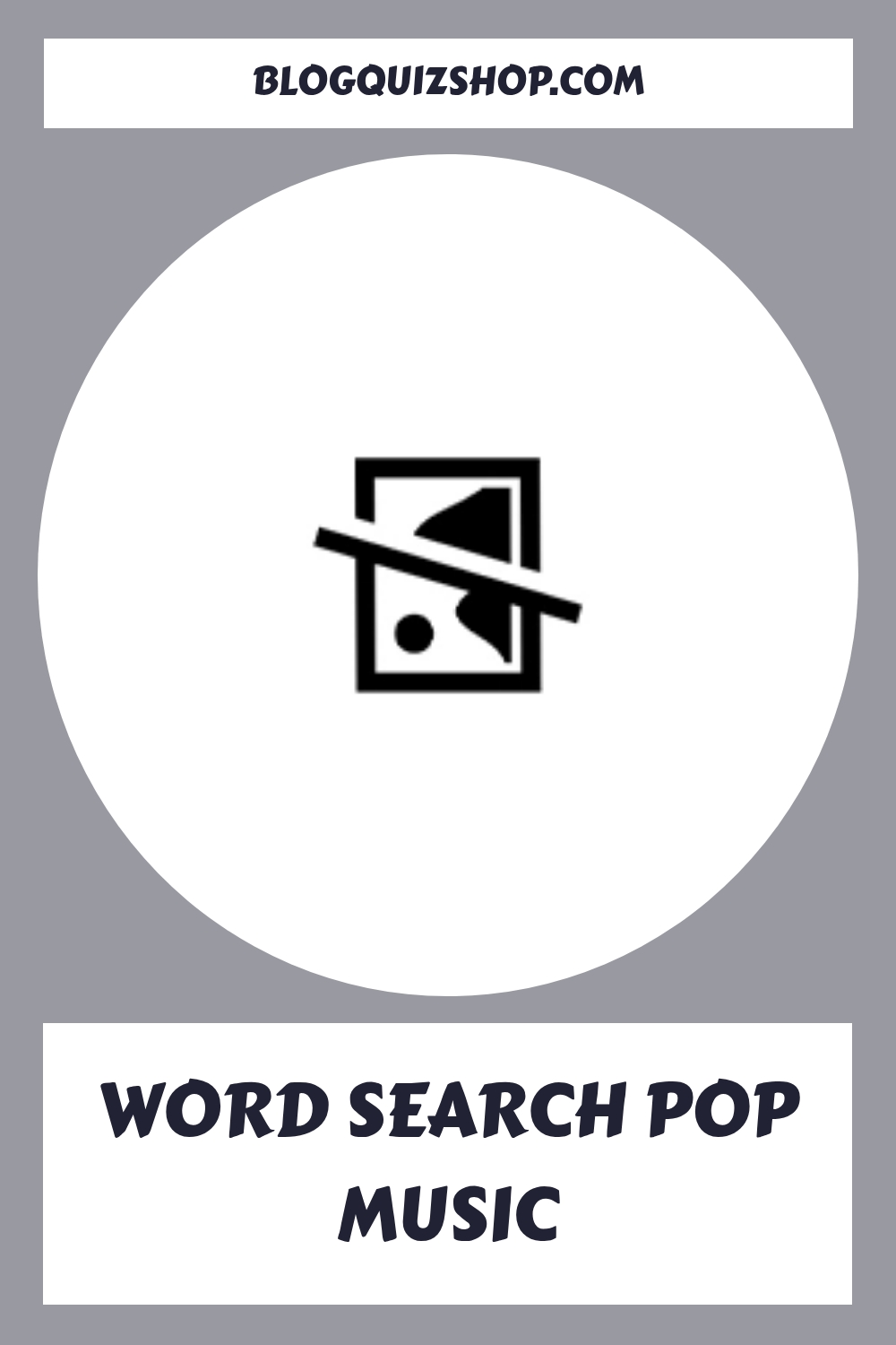 WORD SEARCH Pop Music generated pin 5009
