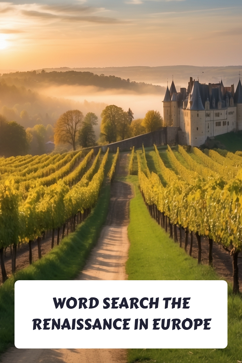 WORD SEARCH The Renaissance in Europe generated pin 5809