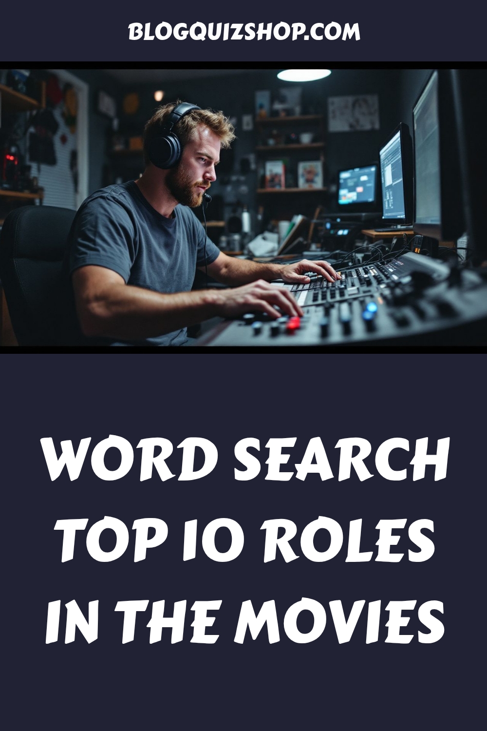 WORD SEARCH Top 10 Roles in the Movies generated pin 5910