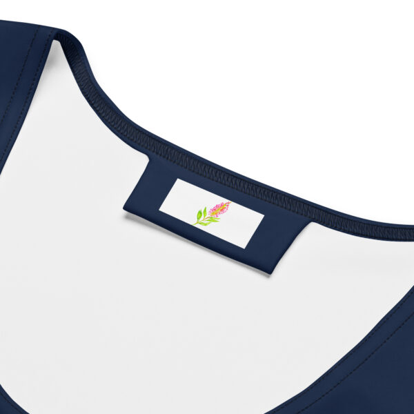Navy Bottlebrush Bodycon Dress - Image 10