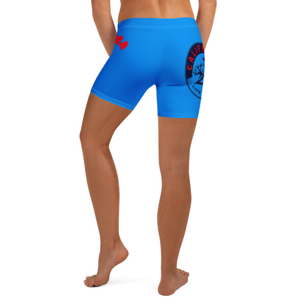 California Blue Hearts Fitness Shorts - Image 3