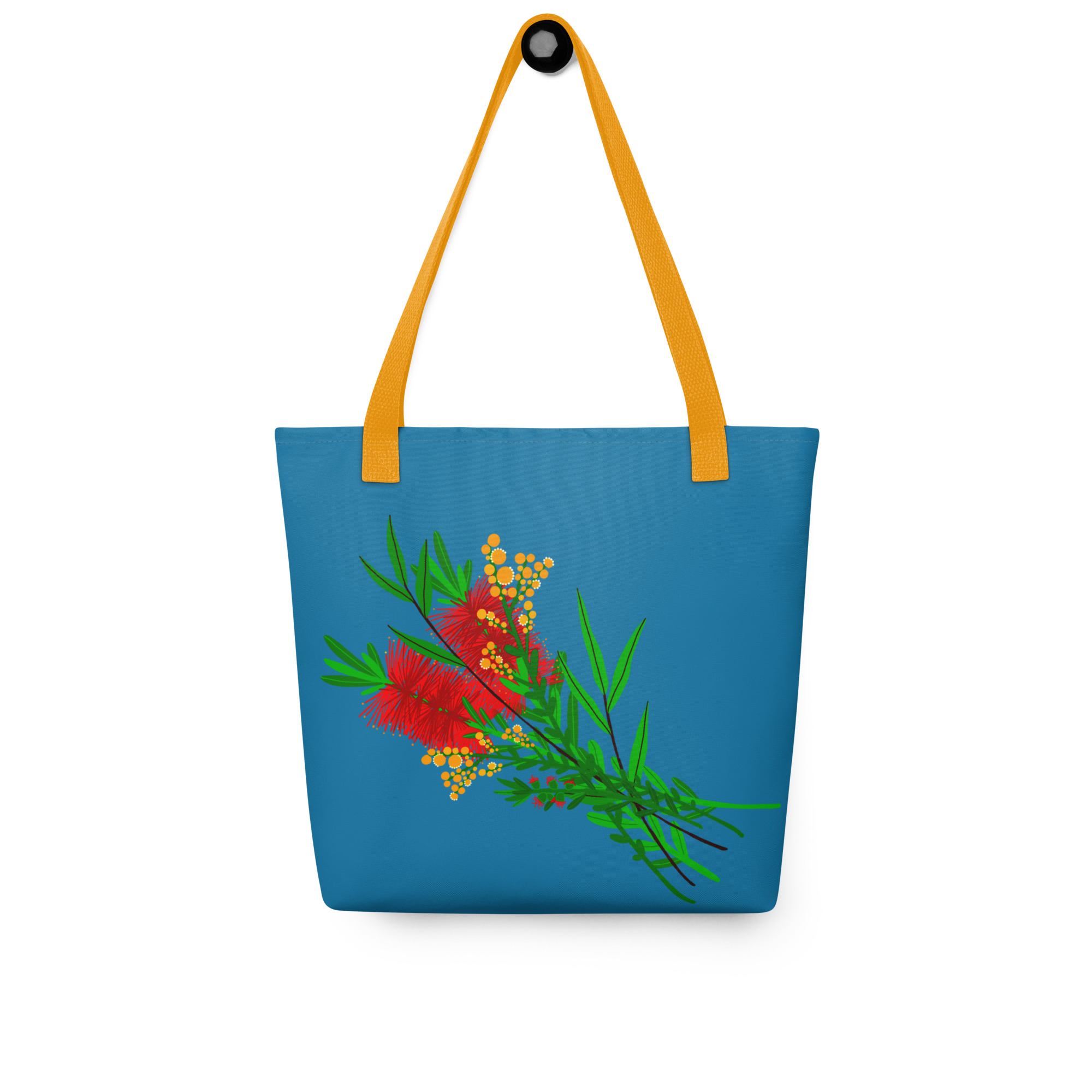 Bottle Brush Tote Bag Blue – Australian Wildflower Design 11 Bottle Brush Tote Bag Blue – Australian Wildflower Design - Image 11