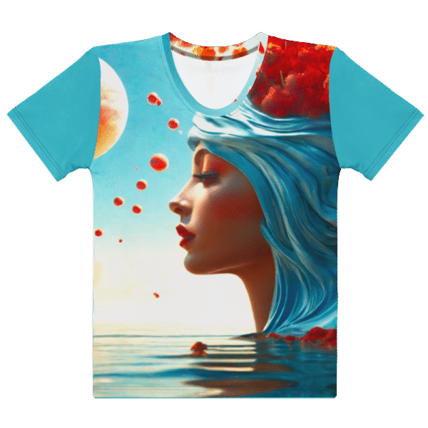 Surreal Beach T-shirt – Artistic Summer Graphic Tee - Image 4