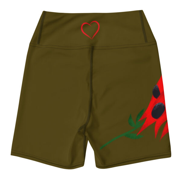 Desert Pea Yoga Shorts – Comfortable Activewear Shorts - Image 2
