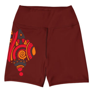 First Nation Crimson Yoga Shorts