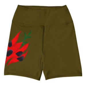 Desert Pea Yoga Shorts