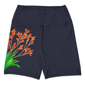 Bush Flower Yoga Shorts