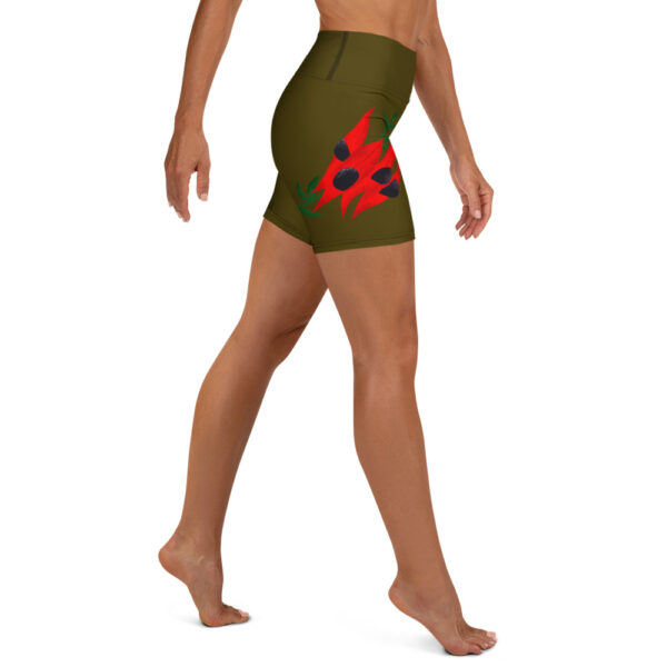 Desert Pea Yoga Shorts – Comfortable Activewear Shorts - Image 4