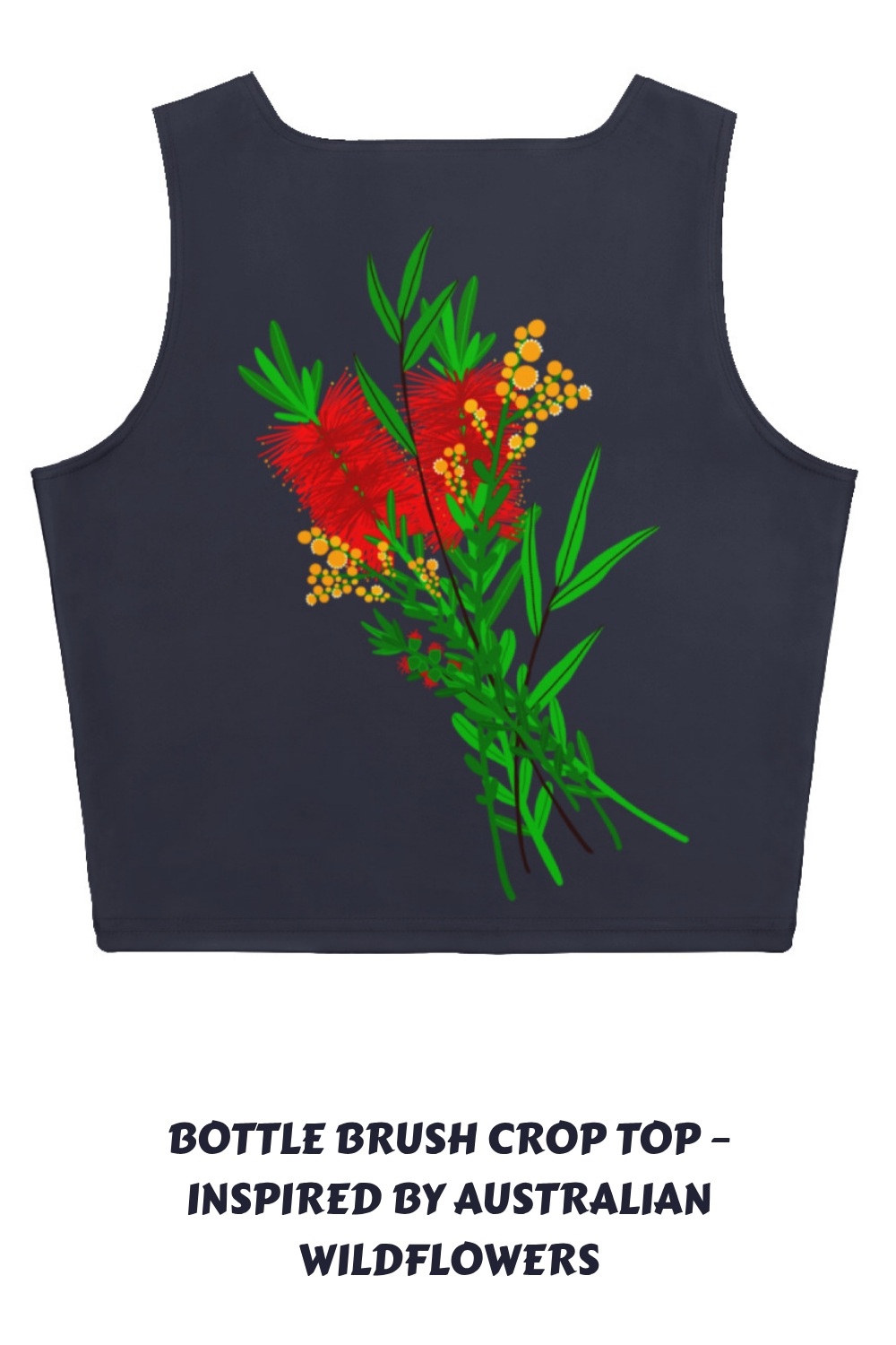Bottle Brush Crop Top – Inspired by Australian Wildflowers generated pin 11562