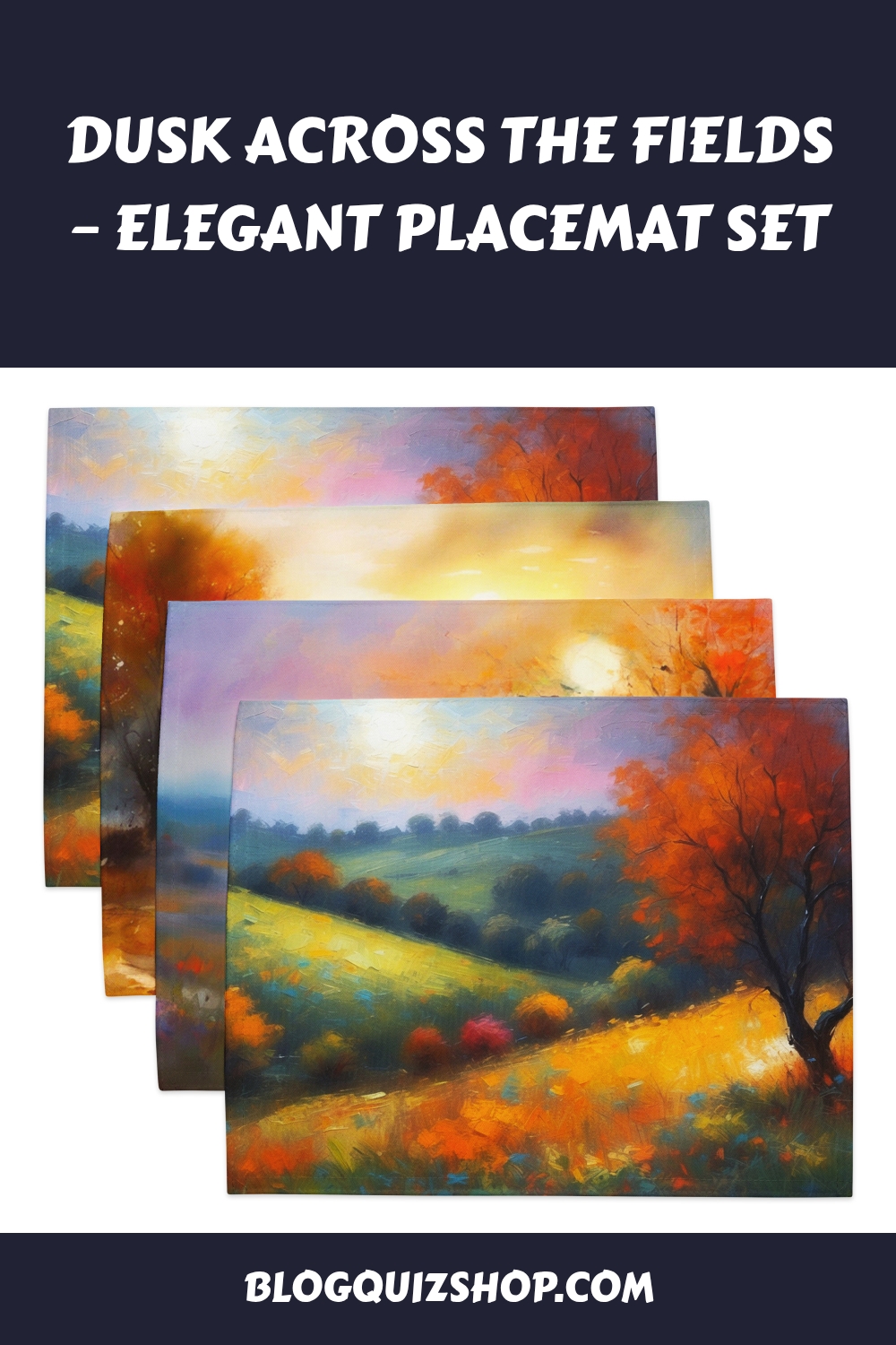 Dusk Across the Fields – Elegant Placemat Set 8 Dusk Across the Fields – Elegant Placemat Set generated pin 12233