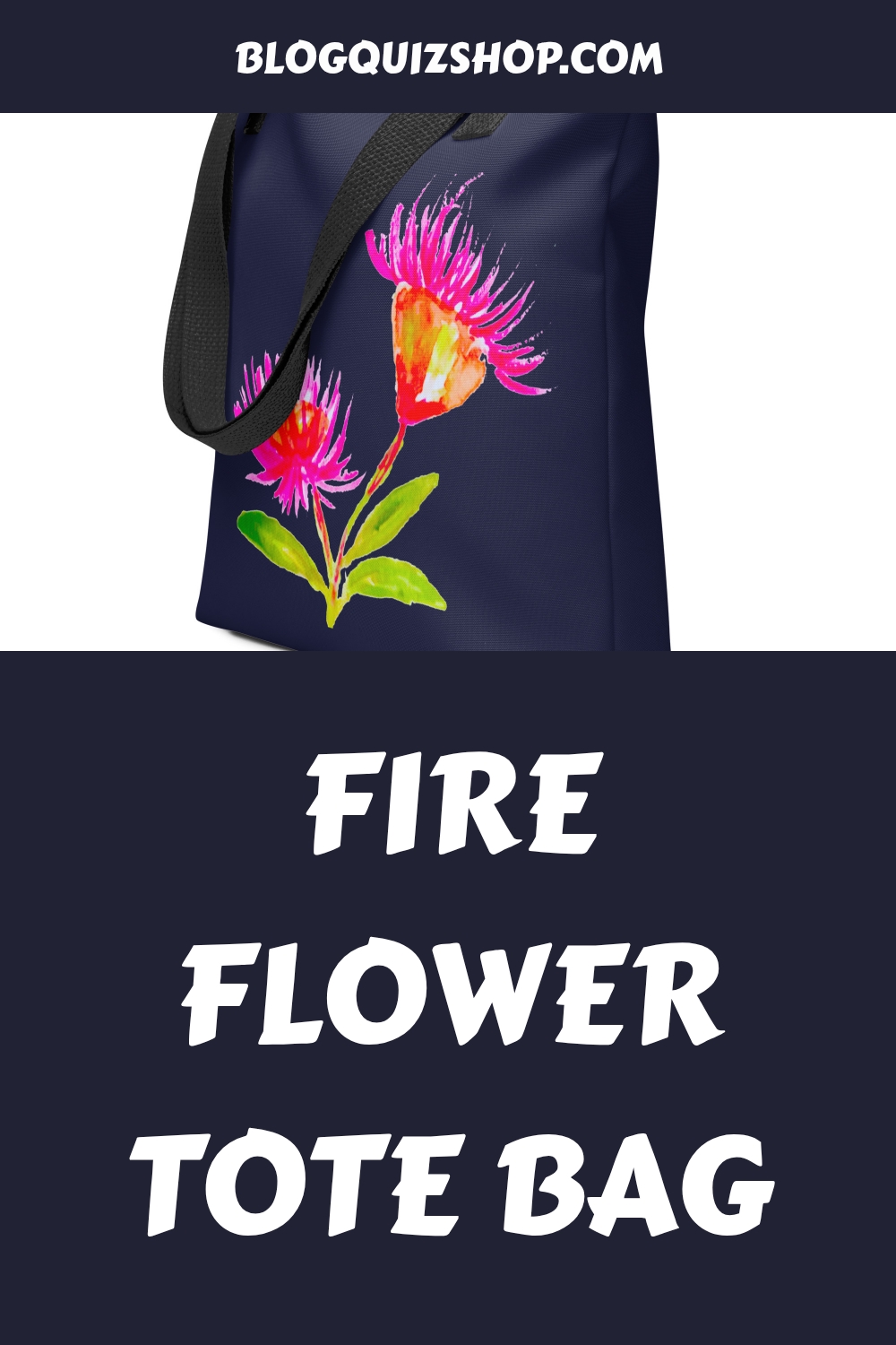 Fire Flower Tote bag generated pin 11467 1