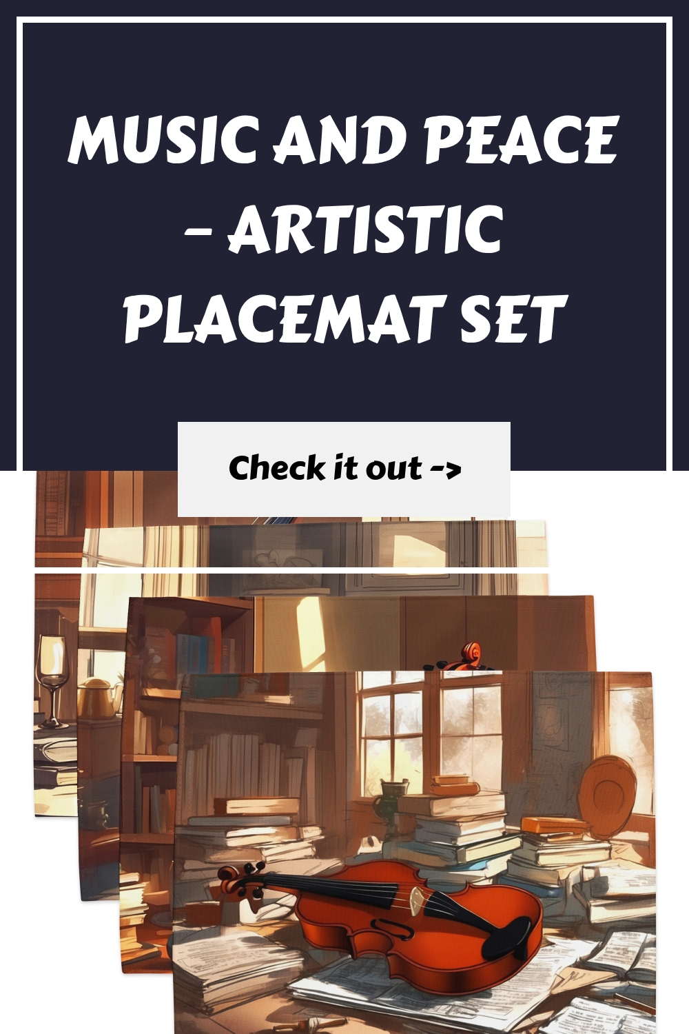 Music and Peace – Artistic Placemat Set 9 Music and Peace – Artistic Placemat Set generated pin 12247