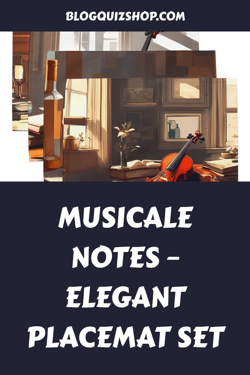 Musicale Notes – Elegant Placemat Set generated pin 12245