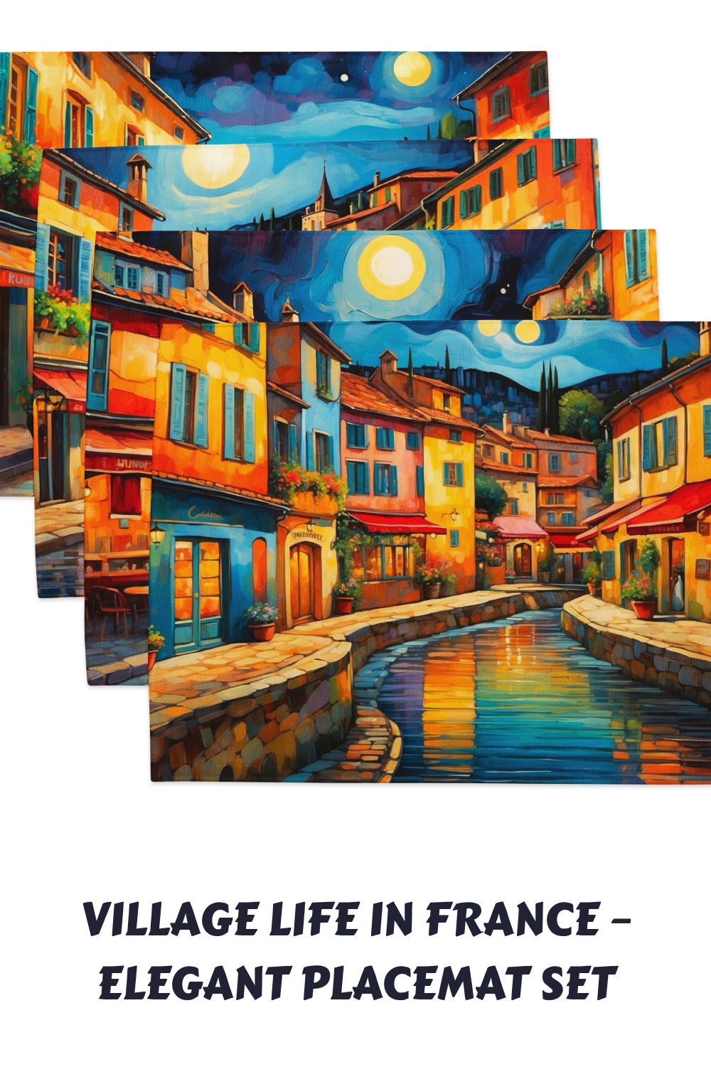 Village Life in France – Elegant Placemat Set 10 Village Life in France – Elegant Placemat Set generated pin 12225 1