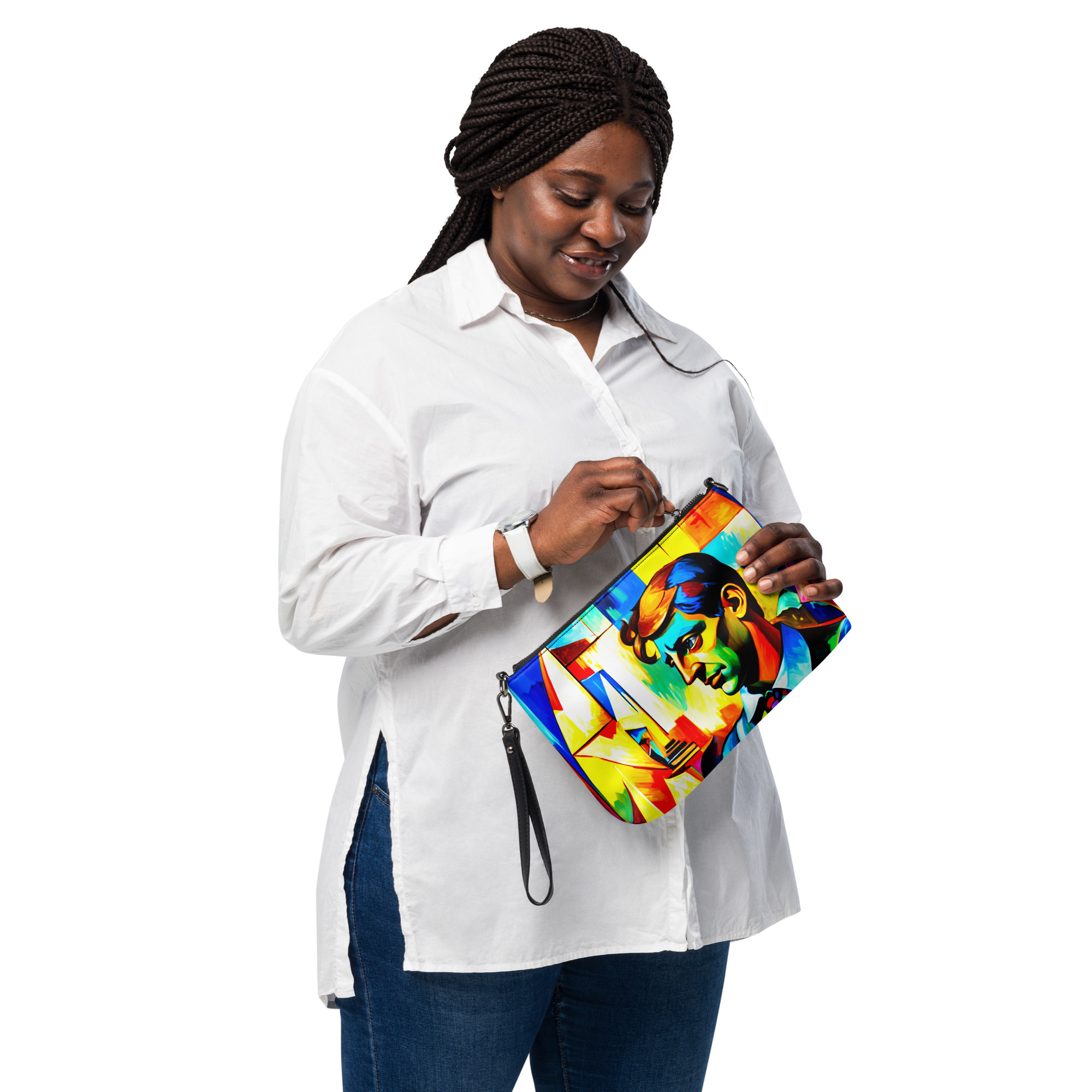 Cubism Lady in Yellow – Artistic Crossbody Bag 8 Cubism Lady in Yellow