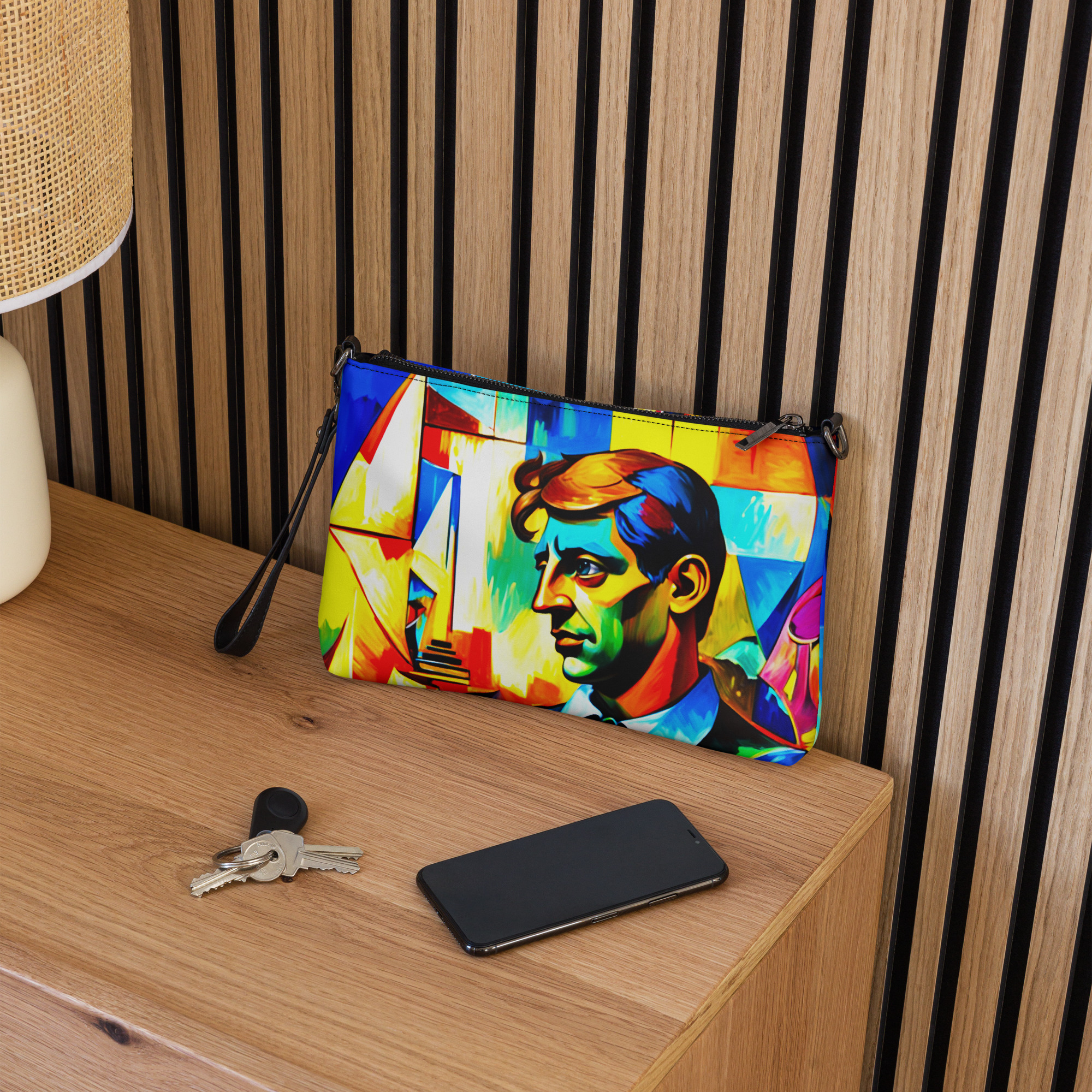 Cubism Lady in Yellow – Artistic Crossbody Bag 7 Cubism Lady in Yellow – Artistic Crossbody Bag - Image 7