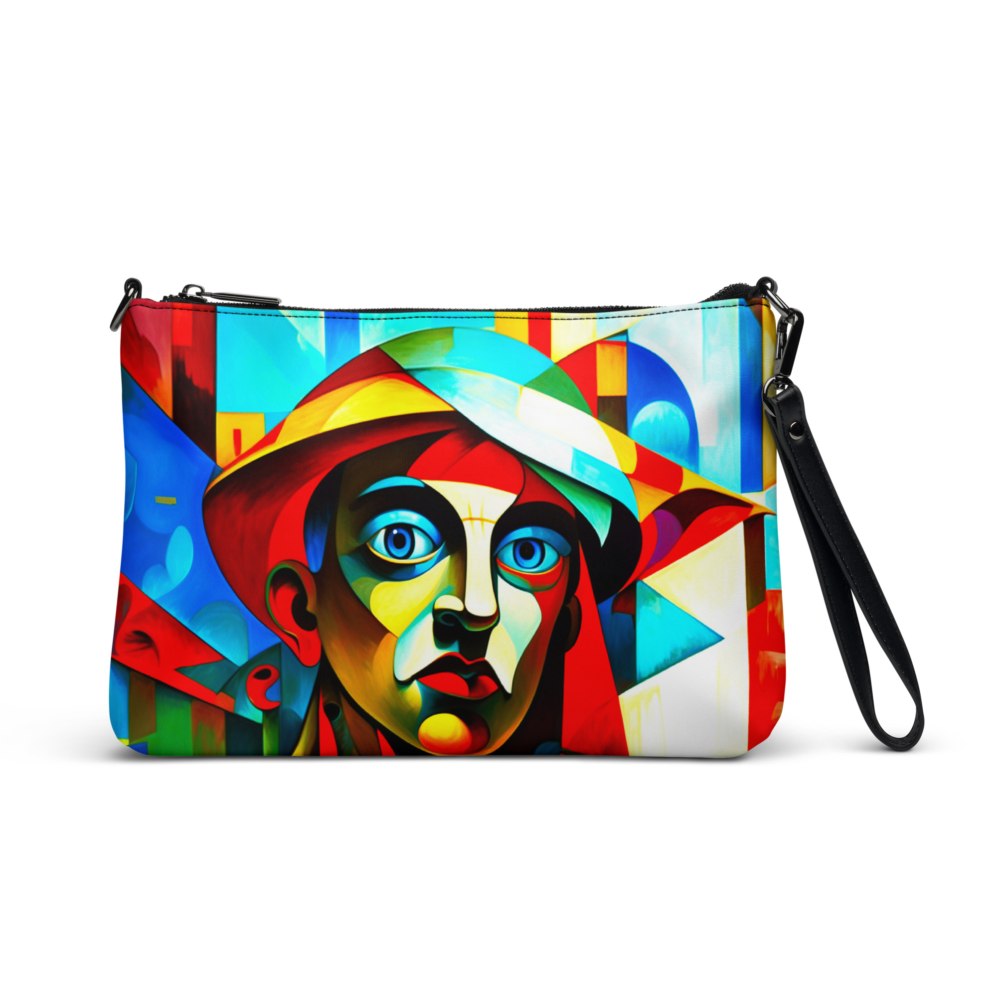 Cubism in Blue – Artistic Crossbody Bag 6 Cubism in Blue – Artistic Crossbody Bag - Image 6