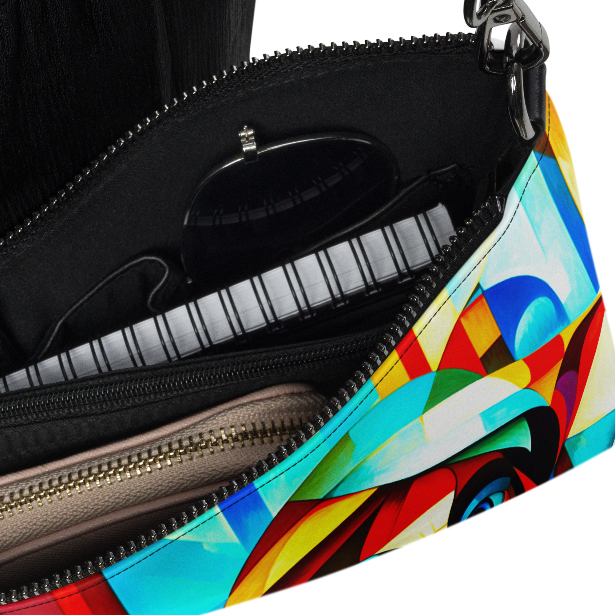 Cubism in Blue – Artistic Crossbody Bag 10 Cubism in Blue – Artistic Crossbody Bag - Image 10