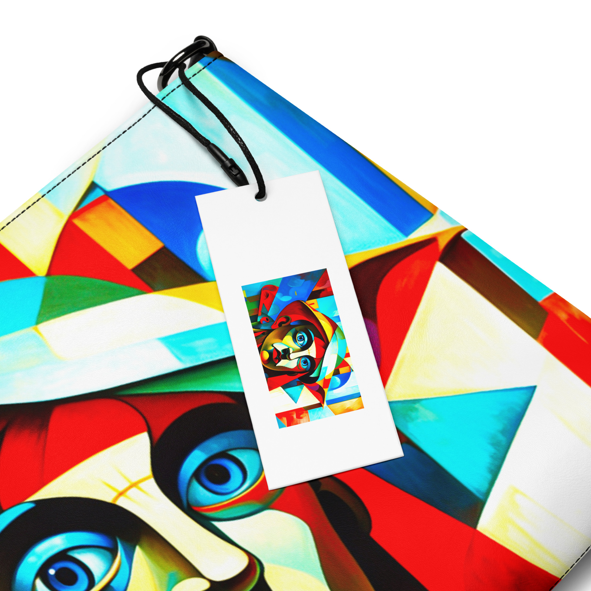 Cubism in Blue – Artistic Crossbody Bag 11 Cubism in Blue – Artistic Crossbody Bag - Image 11