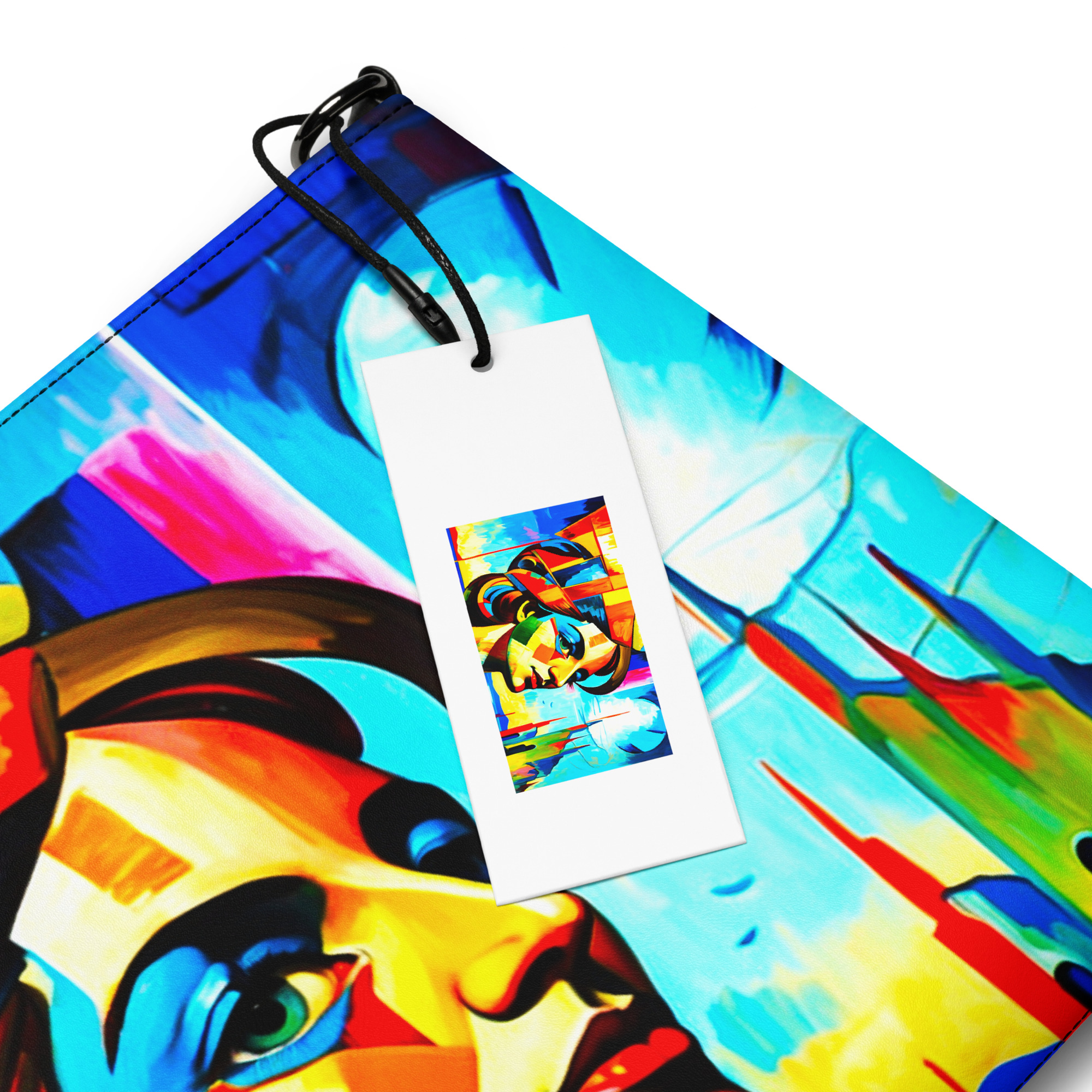 Cubism Lady in Yellow – Artistic Crossbody Bag 5 Cubism Lady in Yellow – Artistic Crossbody Bag - Image 5