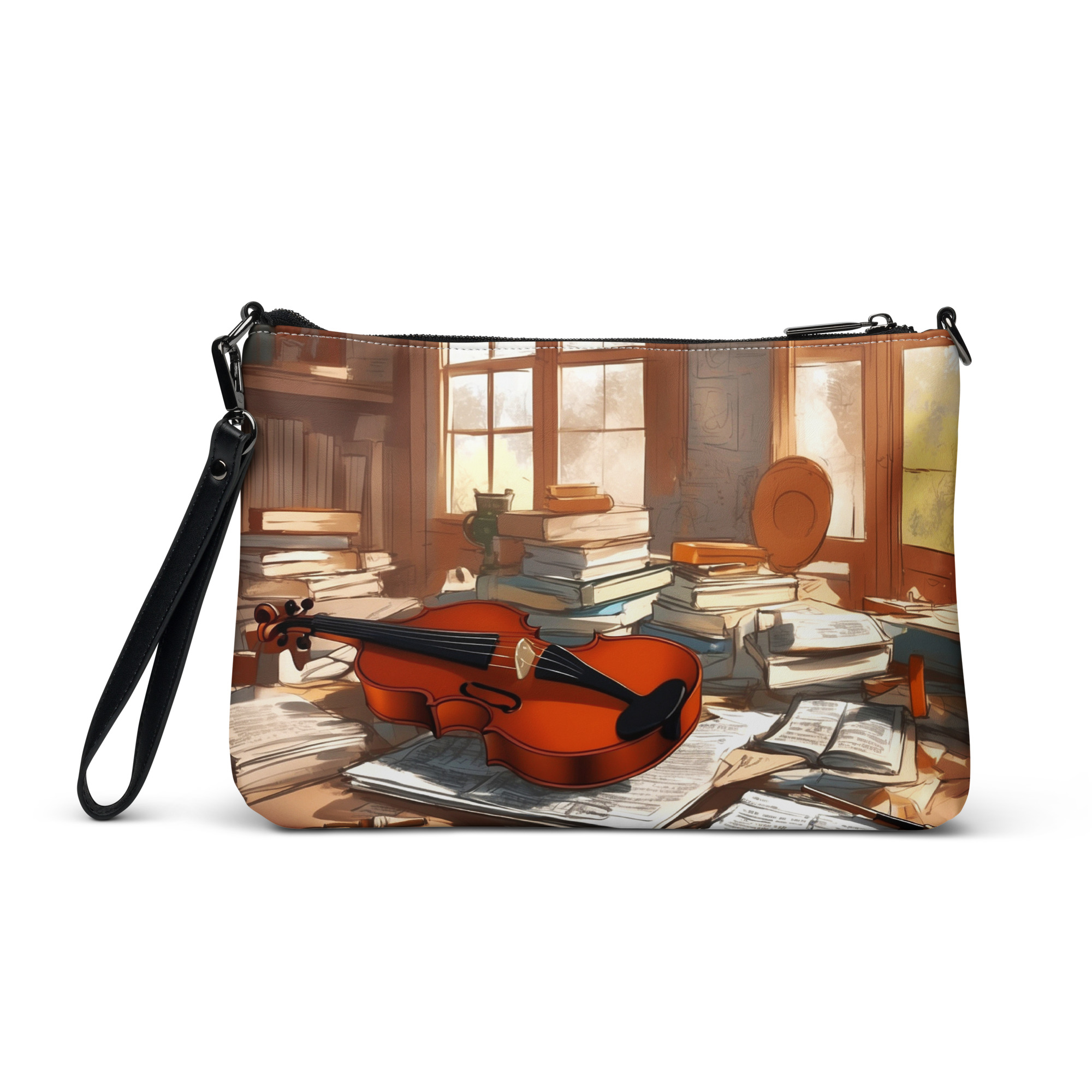 Music Lives Crossbody Bag – Abstract Art Design 2 Music Lives Crossbody Bag – Abstract Art Design - Image 2
