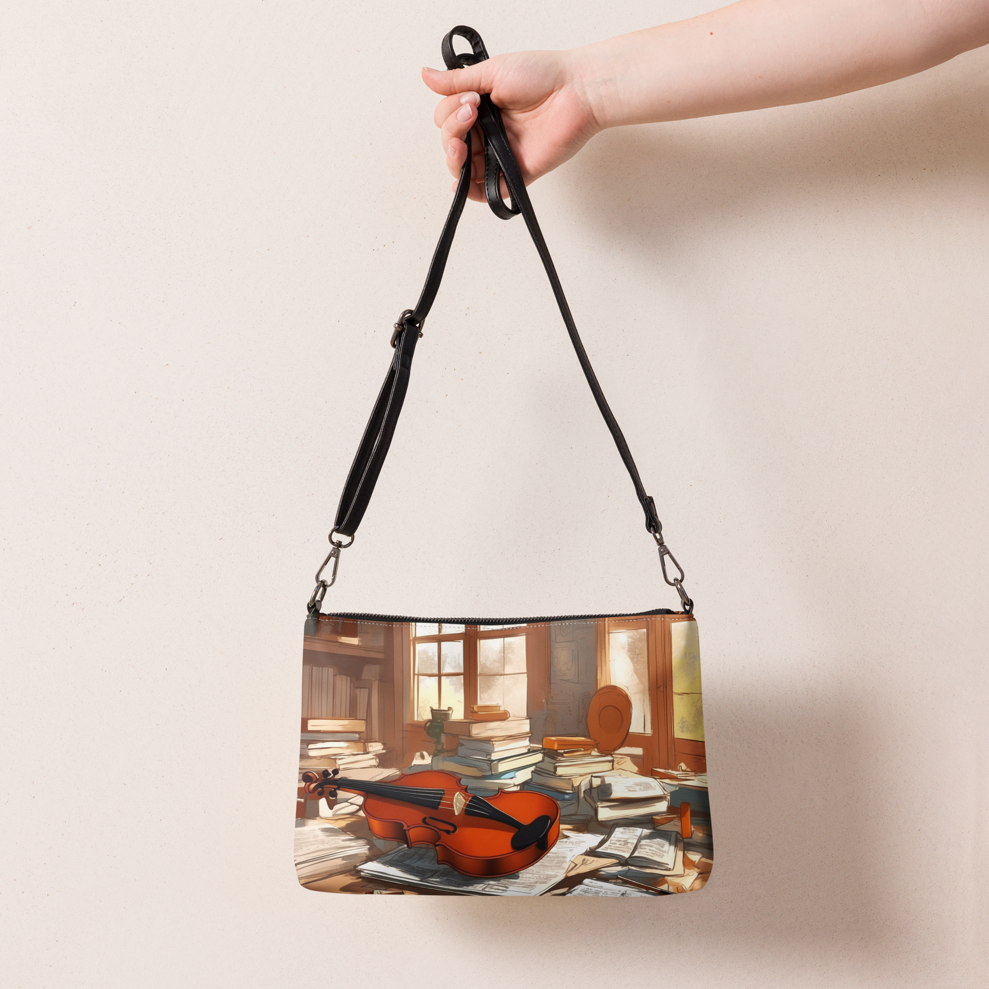 Music Lives Crossbody Bag – Abstract Art Design 9 Music Lives Crossbody Bag – Abstract Art Design - Image 9