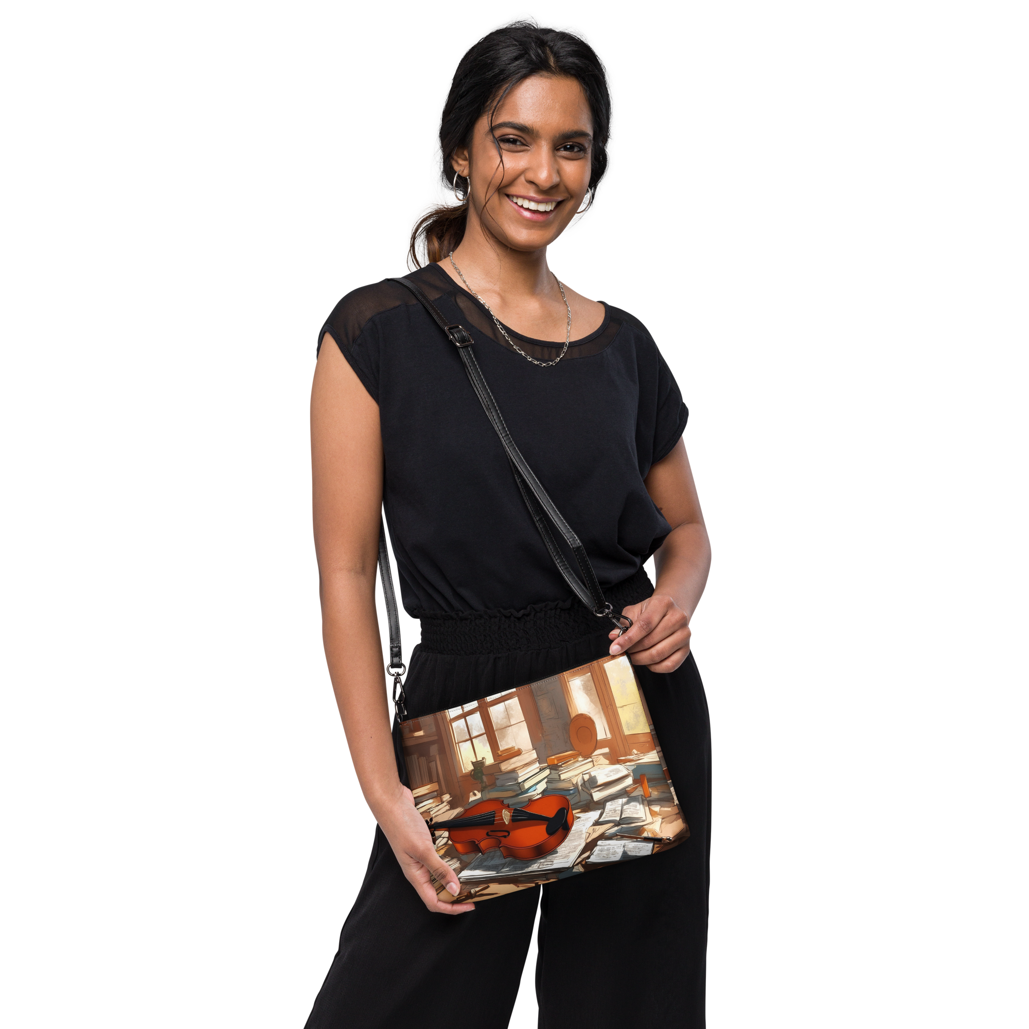 Music Lives Crossbody Bag – Abstract Art Design 4 Music Lives Crossbody Bag – Abstract Art Design - Image 4