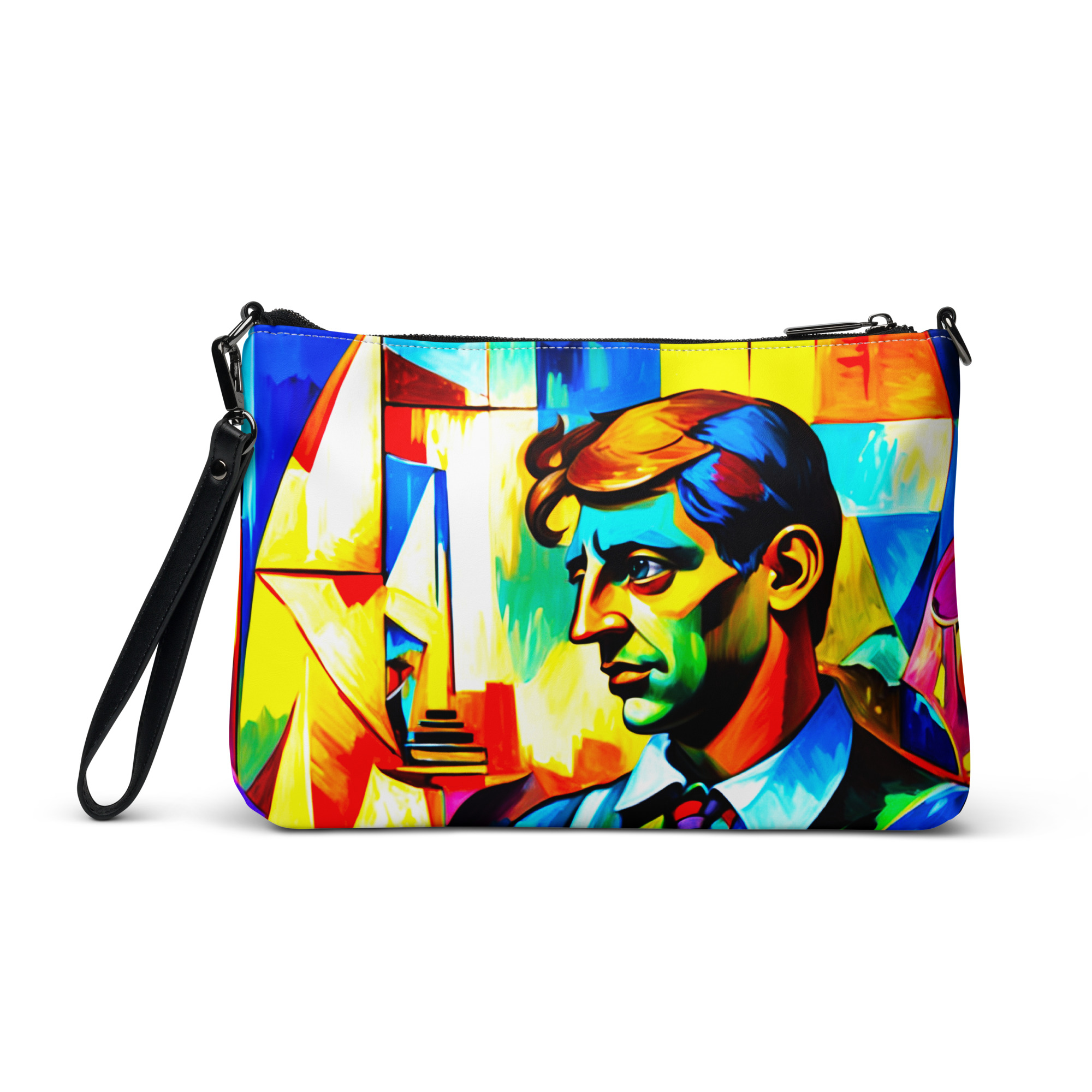 Cubism Lady in Yellow – Artistic Crossbody Bag 3 Cubism Lady in Yellow – Artistic Crossbody Bag - Image 3