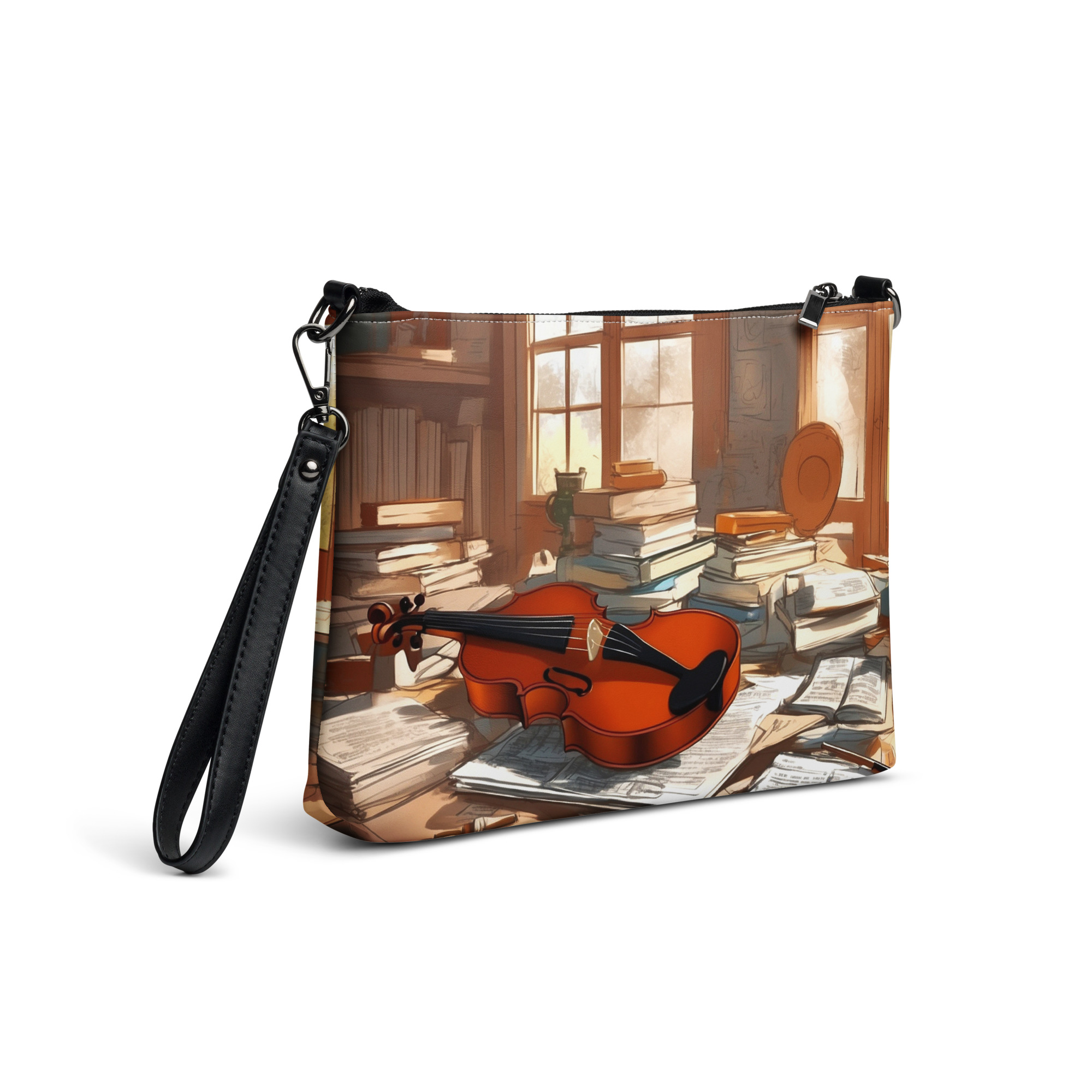 Music Lives Crossbody Bag – Abstract Art Design 3 Music Lives Crossbody Bag – Abstract Art Design - Image 3
