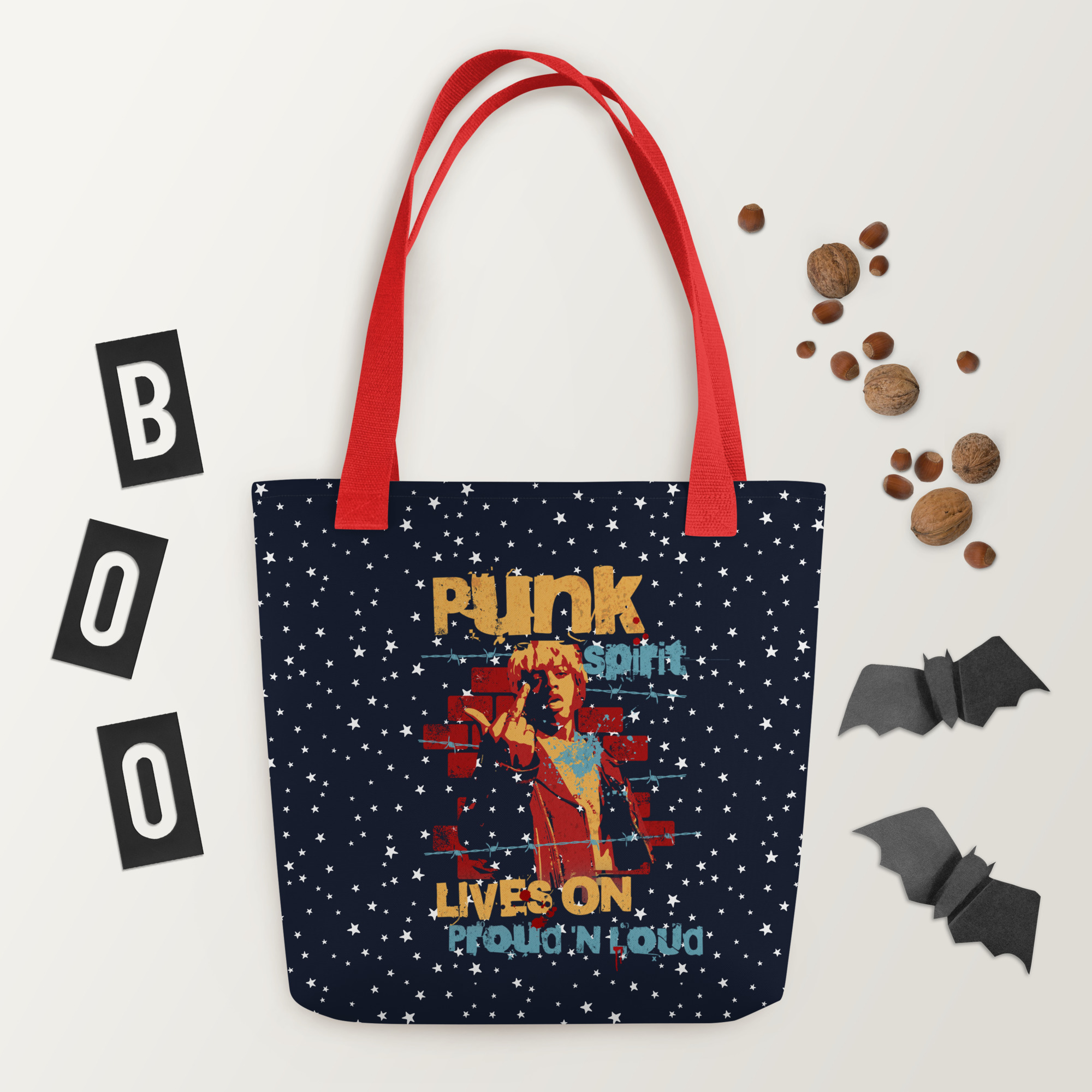 Punk Sprit Tote Bag – Durable Trendy Everyday Carry All 3 Punk Sprit Tote Bag – Durable Trendy Everyday Carry All - Image 3