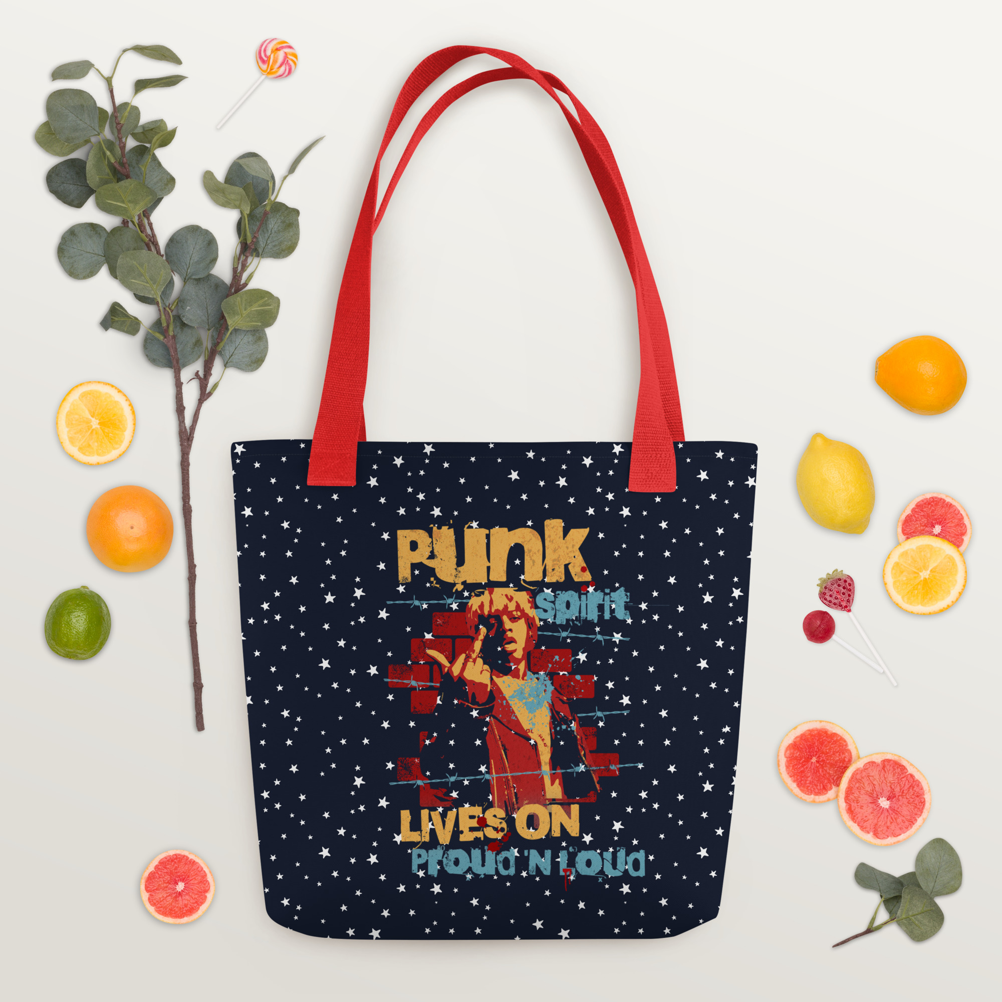 Punk Sprit Tote Bag – Durable Trendy Everyday Carry All 6 Punk Sprit Tote Bag – Durable Trendy Everyday Carry All - Image 6